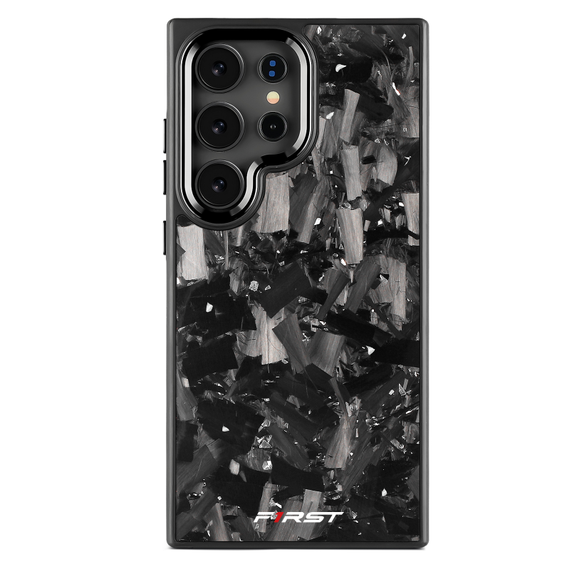 Silver Flake Forged Carbon Samsung case