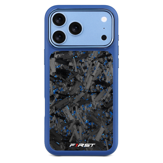 Forged Carbon Blue Flakes – Dark Blue iPhone Case