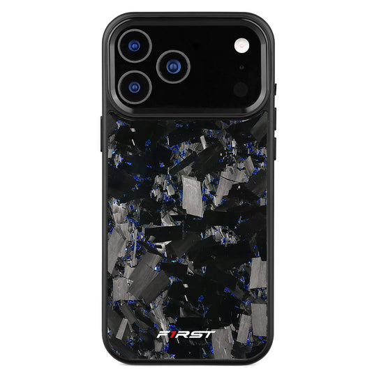 Blue Flake Forged Carbon iPhone case