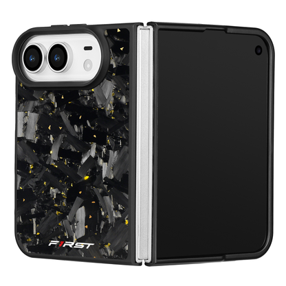 Gold Forged Carbon iPhone Duo case