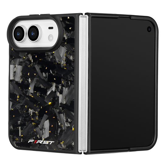 Gold Forged Carbon iPhone Duo case