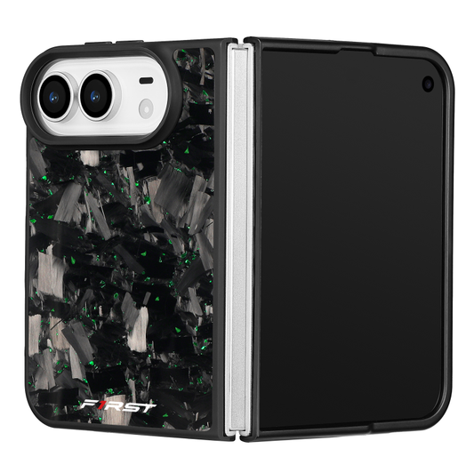 Green Forged Carbon iPhone Duo case