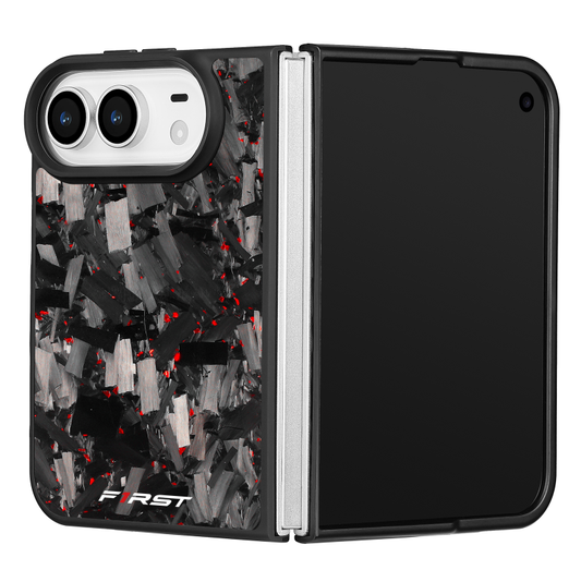 Red Forged Carbon iPhone Duo case