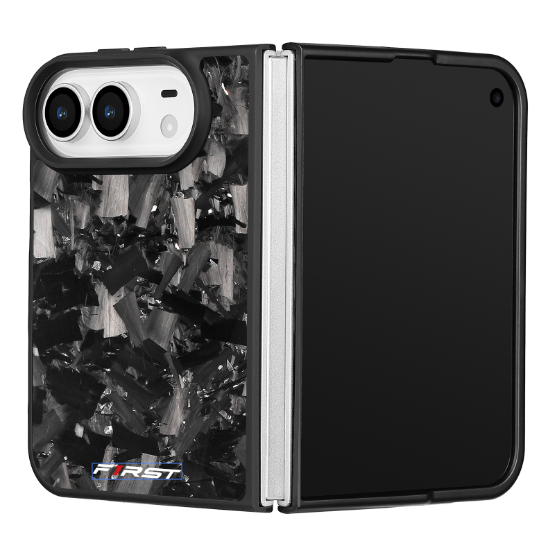 Silver Forged Carbon iPhone Duo case