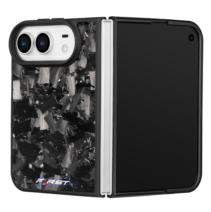 Silver Forged Carbon iPhone Duo case