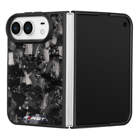 Silver Forged Carbon iPhone Duo case