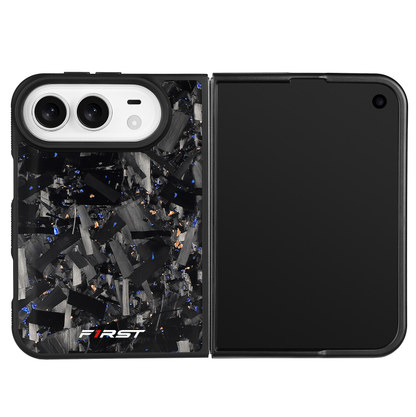 Gold & Blue Forged Carbon iPhone Duo case