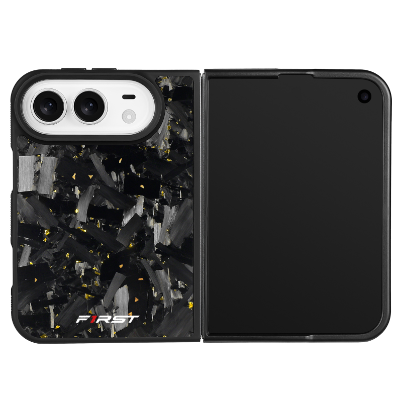 Gold Forged Carbon iPhone Duo case