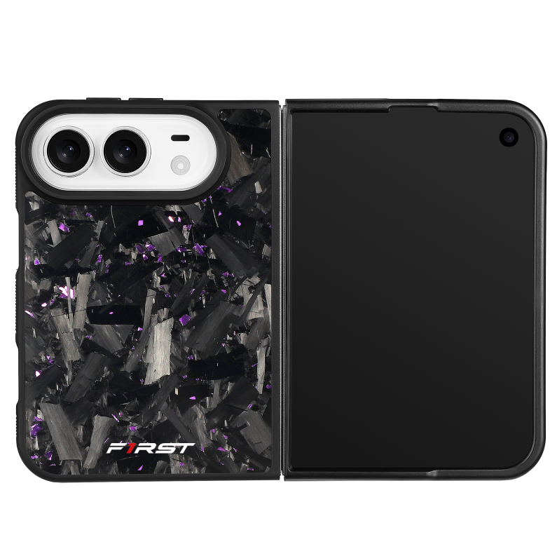 Purple Forged Carbon iPhone Duo case