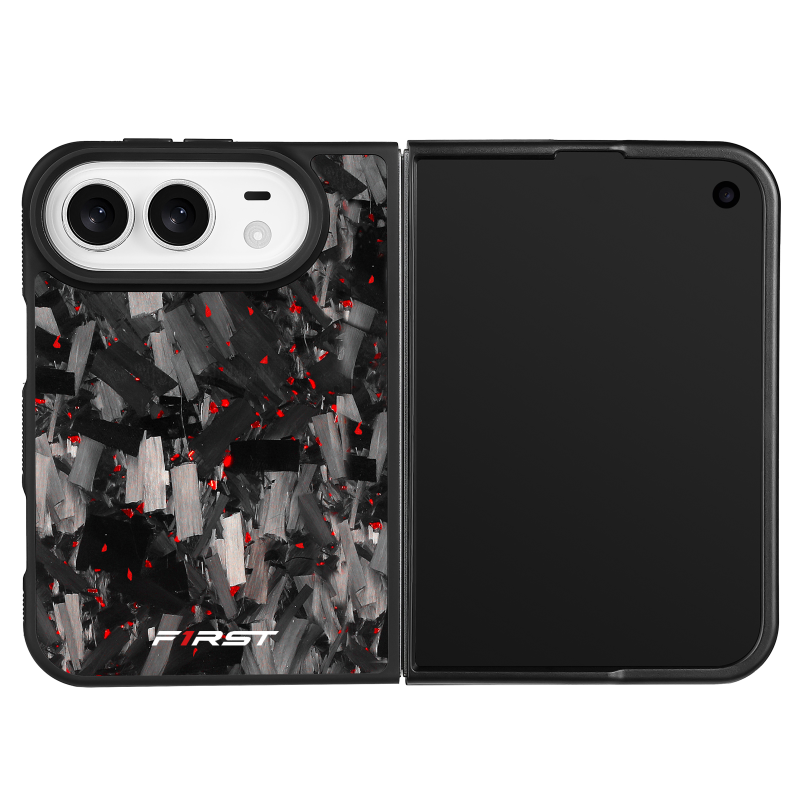 Red Forged Carbon iPhone Duo case