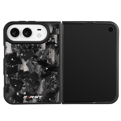 Silver Forged Carbon iPhone Duo case