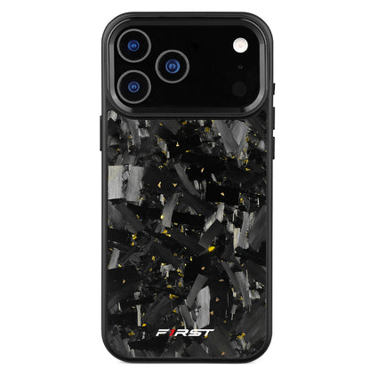 Gold Flake Forged Carbon iPhone case