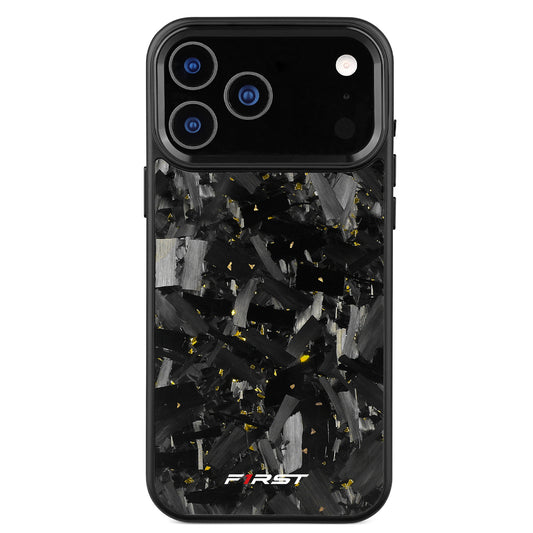Gold Flake Forged Carbon iPhone case