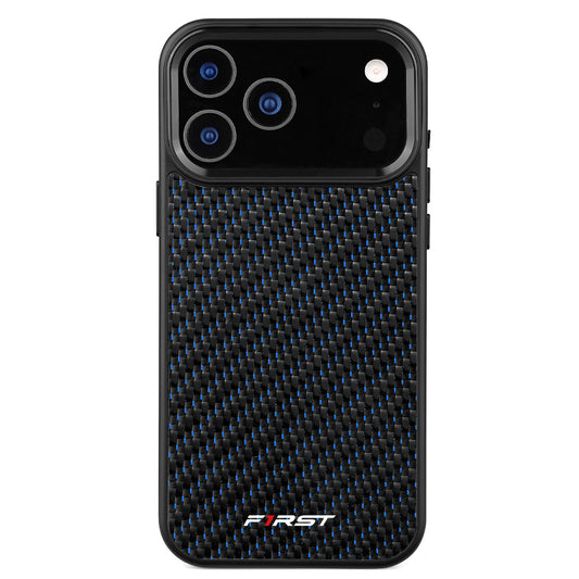 Blue Woven Carbon iPhone case