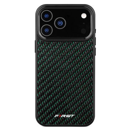 Green Woven Carbon iPhone case