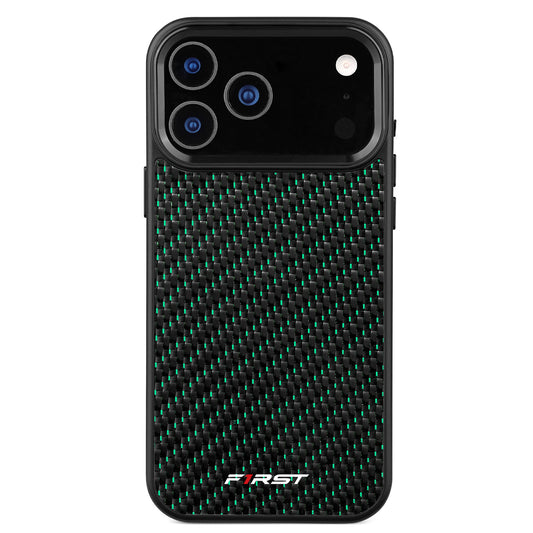 Green Woven Carbon iPhone case