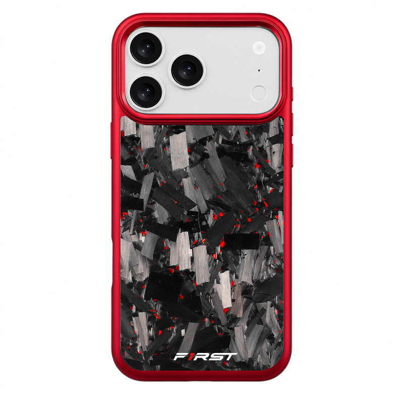 Forged Carbon Red Flakes – Red iPhone Case