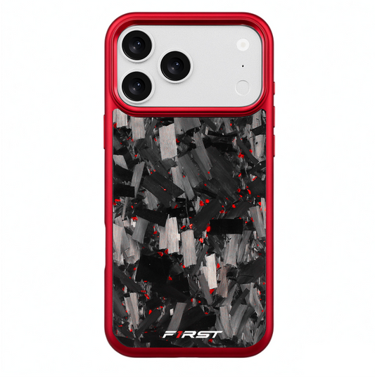 Forged Carbon Red Flakes – Red iPhone Case