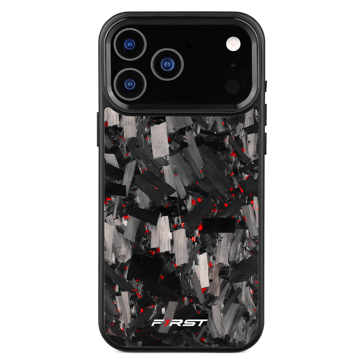 Red Flake Forged Carbon iPhone case