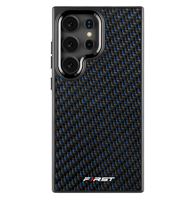 Blue Woven Carbon Samsung case