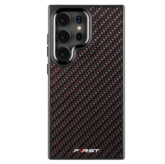 Red Woven Carbon Samsung case