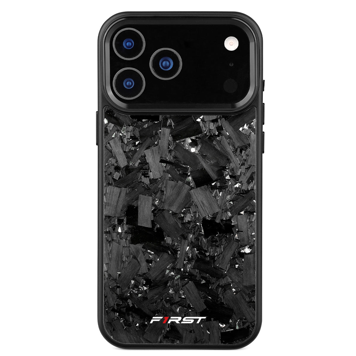 Silver Flake Forged Carbon iPhone case